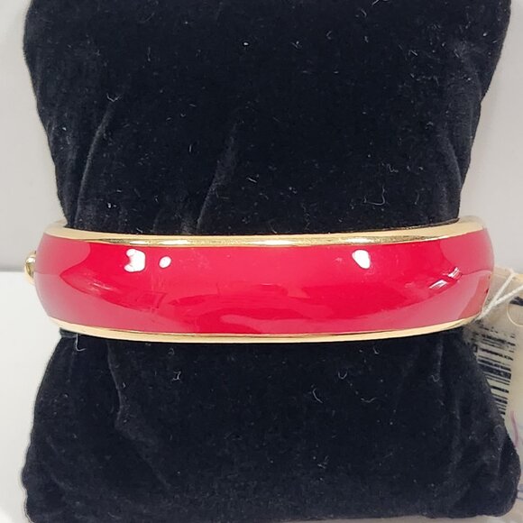 NWT 80s Swarovski Multicolored Enamel and Crystal Hinged Bangle Bracelet - Picture 4 of 9